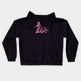 Running Neon Horse Kids Hoodie